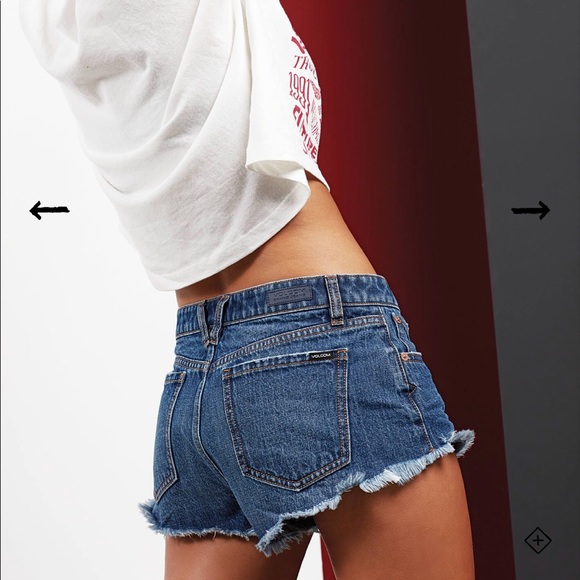 Volcom Pants - Volcom distressed denim stoned jean shorts